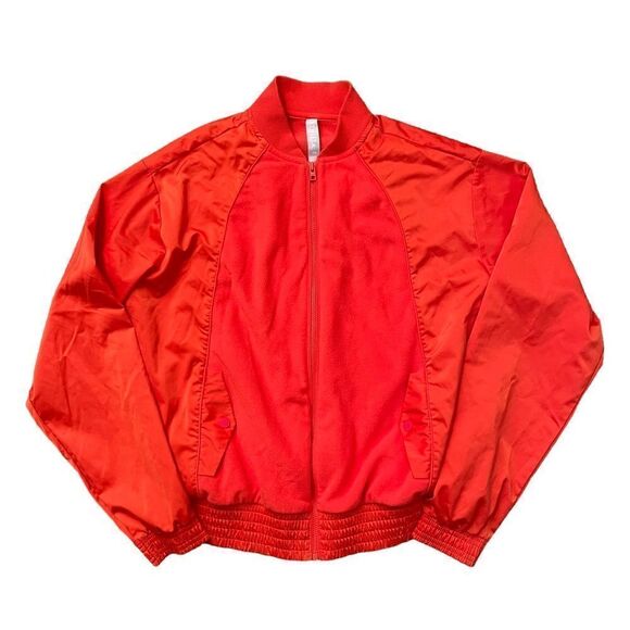 ATHLETA Zion Microfleece Full Zip Jacket Size XS Orange / Red - Picture 2 of 7